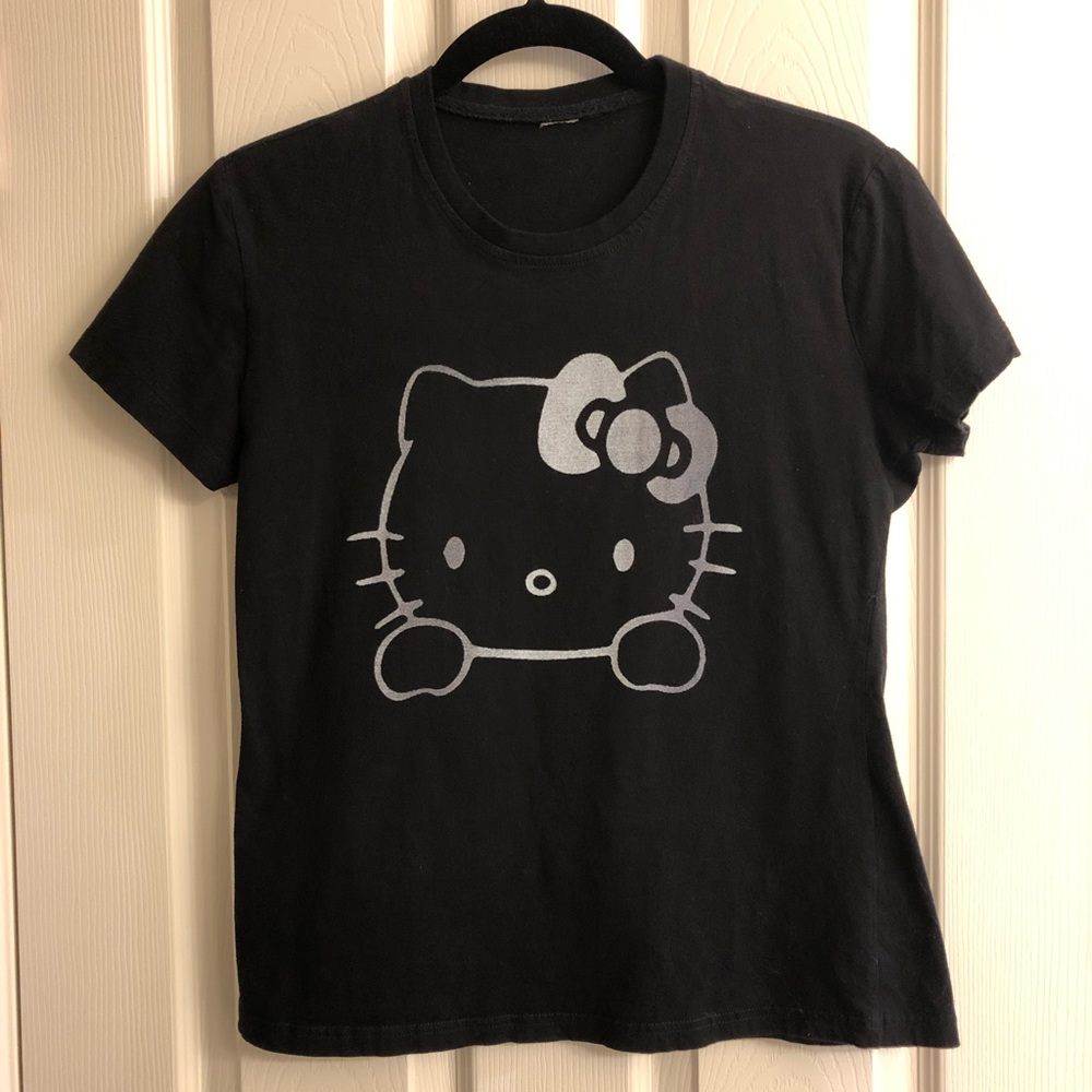 Women’s Hello Kitty Black Logo T-Shirt size S